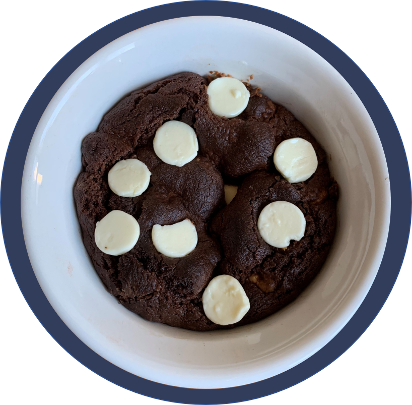 Dark Chocolate Cookie with White Chocolate Chips - Single Baked Sweets